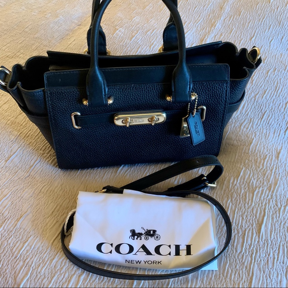 Coach Black Leather Satchel